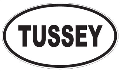 TUSSEY - Oval Magnet