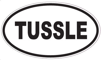 TUSSLE - Oval Sticker