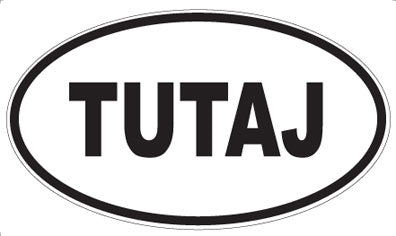 TUTAJ - Oval Magnet