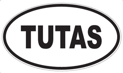 TUTAS - Oval Sticker