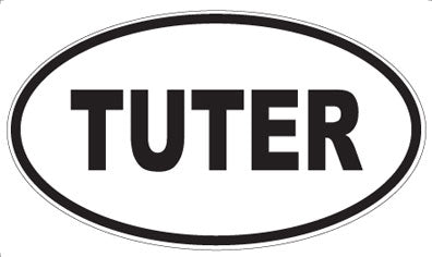 TUTER - Oval Magnet