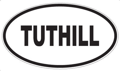 TUTHILL - Oval Sticker