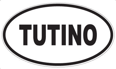 TUTINO - Oval Sticker