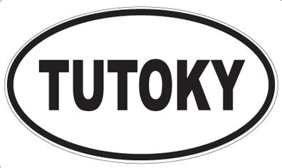 TUTOKY - Oval Sticker