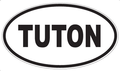 TUTON - Oval Sticker
