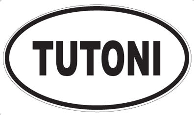 TUTONI - Oval Magnet