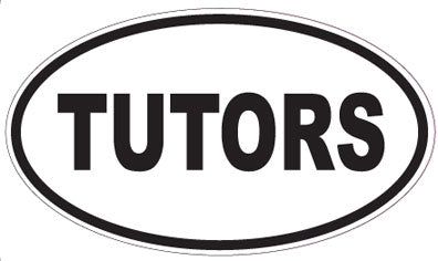 TUTORS - Oval Sticker