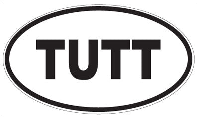 TUTT - Oval Sticker