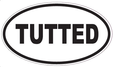TUTTED - Oval Sticker