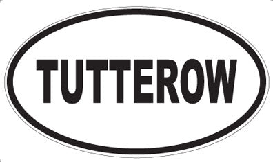 TUTTEROW - Oval Sticker
