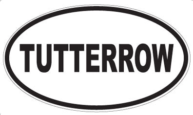 TUTTERROW - Oval Sticker