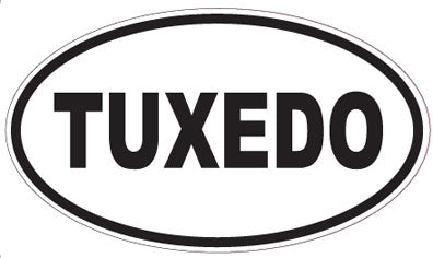 TUXEDO - Oval Sticker