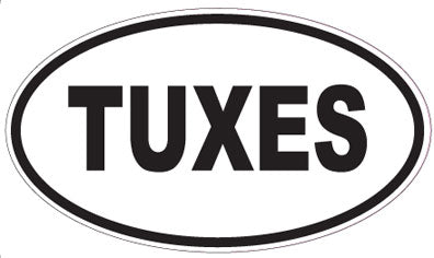 TUXES - Oval Sticker