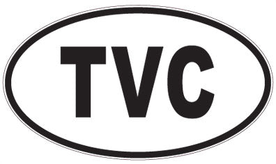 TVC - 3 Letter Initials Oval Magnet