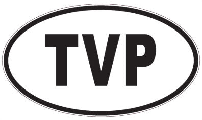 TVP - 3 Letter Initials Oval Magnet