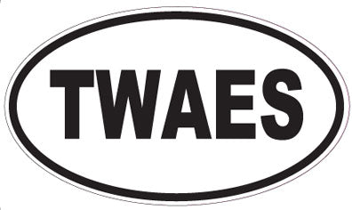 TWAES - Oval Sticker