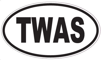 TWAS - Oval Sticker
