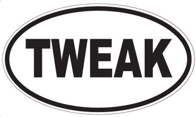 TWEAK - Oval Sticker