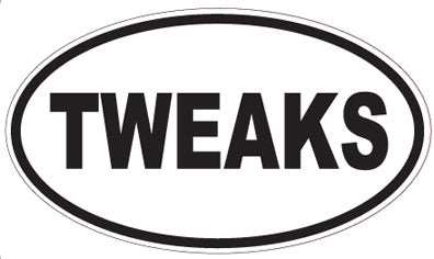 TWEAKS - Oval Sticker