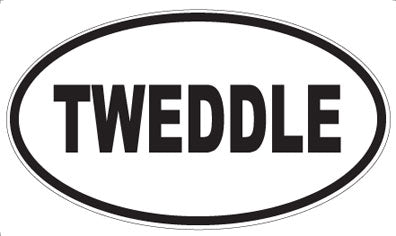TWEDDLE - Oval Magnet