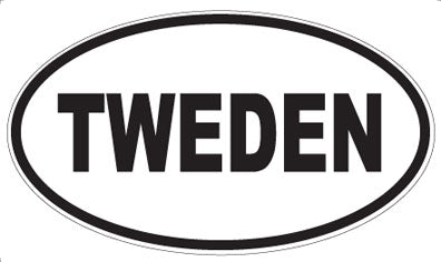 TWEDEN - Oval Magnet