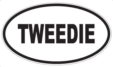 TWEEDIE - Oval Sticker