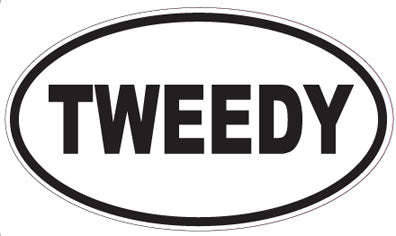 TWEEDY - Oval Sticker