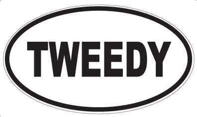 TWEEDY - Oval Magnet