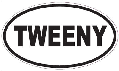 TWEENY - Oval Sticker