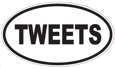 TWEETS - Oval Sticker