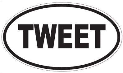 TWEET - Oval Magnet