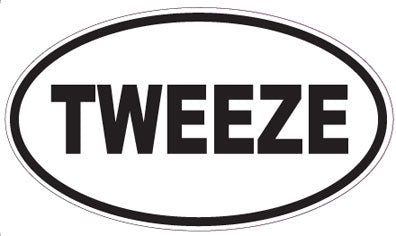TWEEZE - Oval Sticker