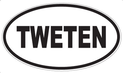 TWETEN - Oval Sticker