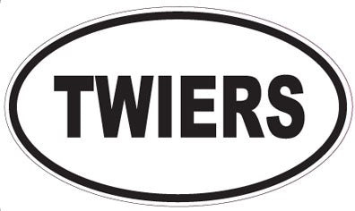 TWIERS - Oval Sticker