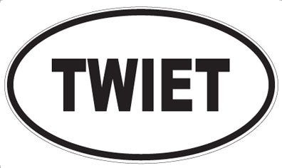 TWIET - Oval Magnet
