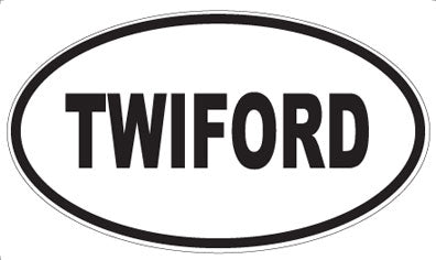 TWIFORD - Oval Sticker