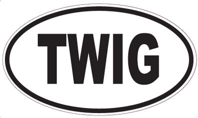 TWIG - Oval Sticker