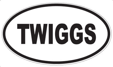 TWIGGS - Oval Magnet