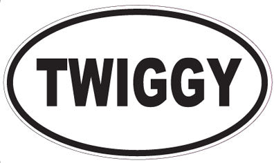TWIGGY - Oval Sticker