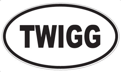 TWIGG - Oval Magnet