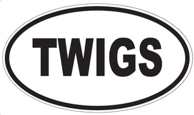 TWIGS - Oval Sticker