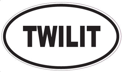 TWILIT - Oval Sticker