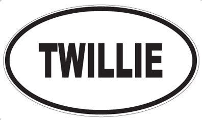 TWILLIE - Oval Sticker