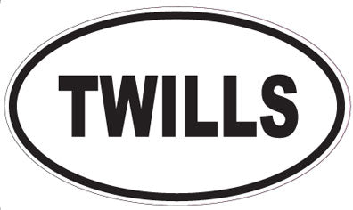 TWILLS - Oval Sticker
