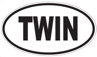 TWIN - Oval Sticker