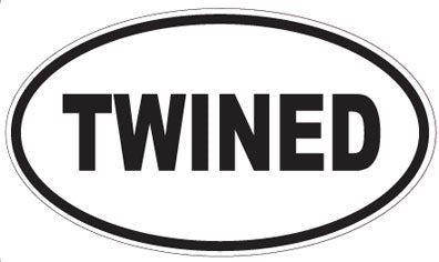 TWINED - Oval Sticker