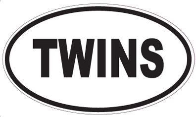 TWINS - Oval Magnet