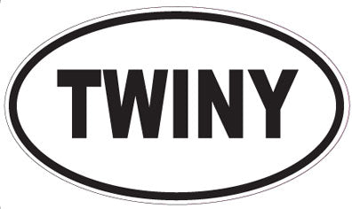 TWINY - Oval Sticker