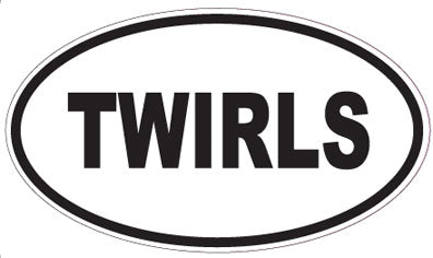 TWIRLS - Oval Sticker