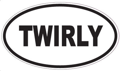 TWIRLY - Oval Sticker